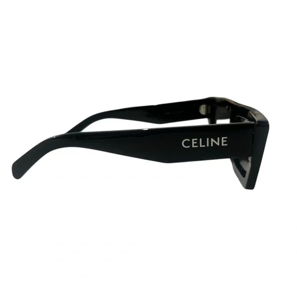 Celine Monochroms CL40214U Rectangular Acetate Frame Gray Lens Sunglasses - Picture 4 of 6